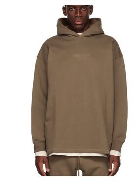Essentials Hoodie in Olive Brown